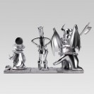 Figurines, Coffret Donjon, 3 personnages par Trondheim et Sfar, monochrome ARGENT - secondaire-1