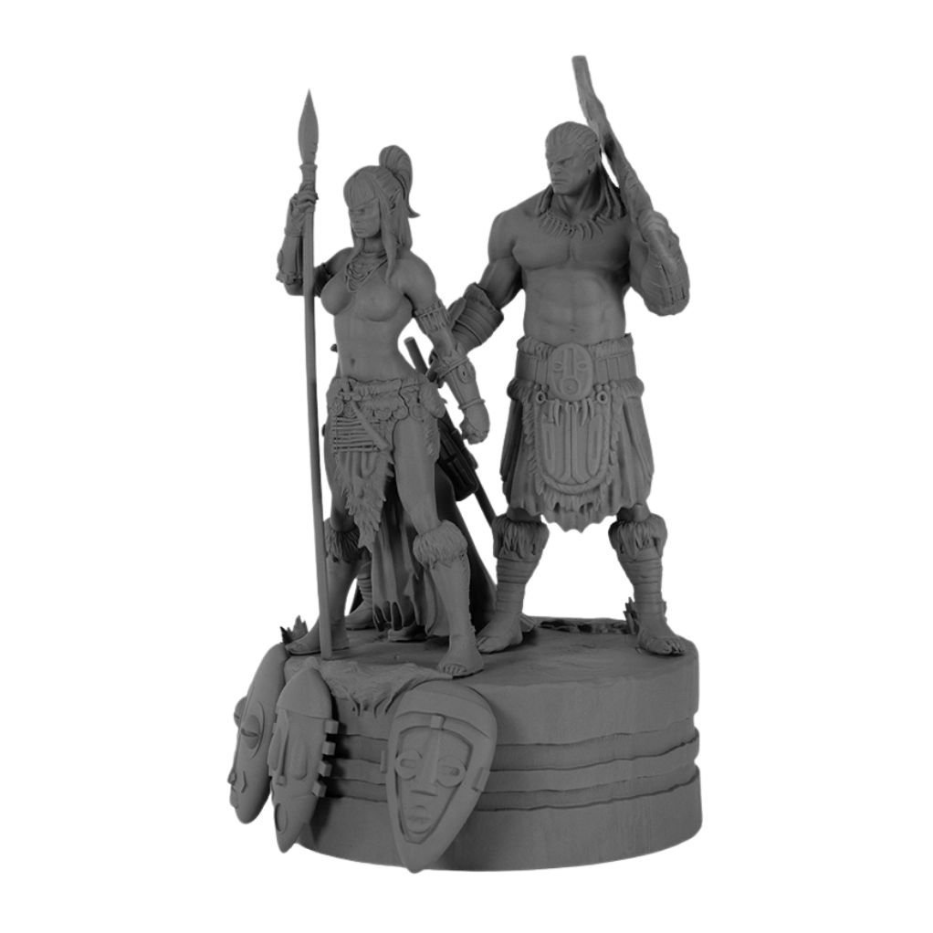 Diorama des masques à peindre – Elfes – Le Monde d’Aquilon - secondaire-1