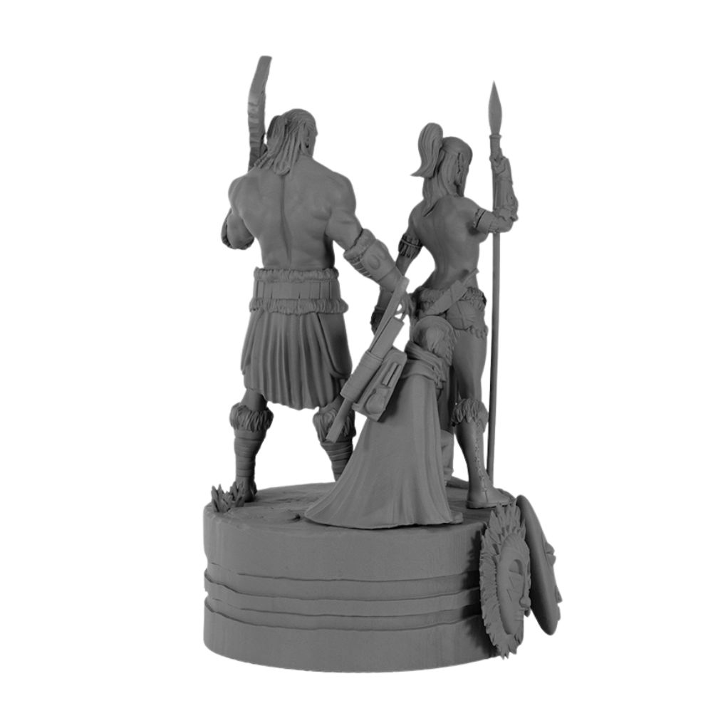 Diorama des masques à peindre – Elfes – Le Monde d’Aquilon - secondaire-4