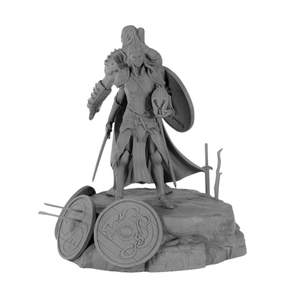 Diorama des boucliers à peindre – Elfes – Le Monde d’Aquilon - secondaire-4