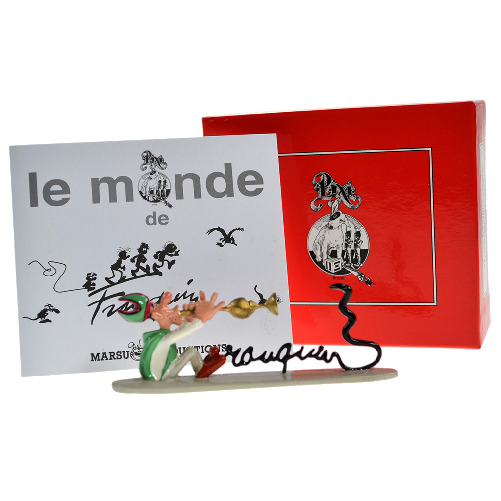 Signature Franquin Mitre Railleuse Charmeur De Serpent Figurines Bd Chez Pixi A L Achat Dans La Serie Gaston Sur 9ᵉ Store
