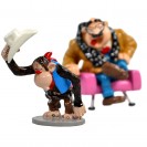 Figurine - M. de Mesmaeker et le singe en cowboy - secondaire-4