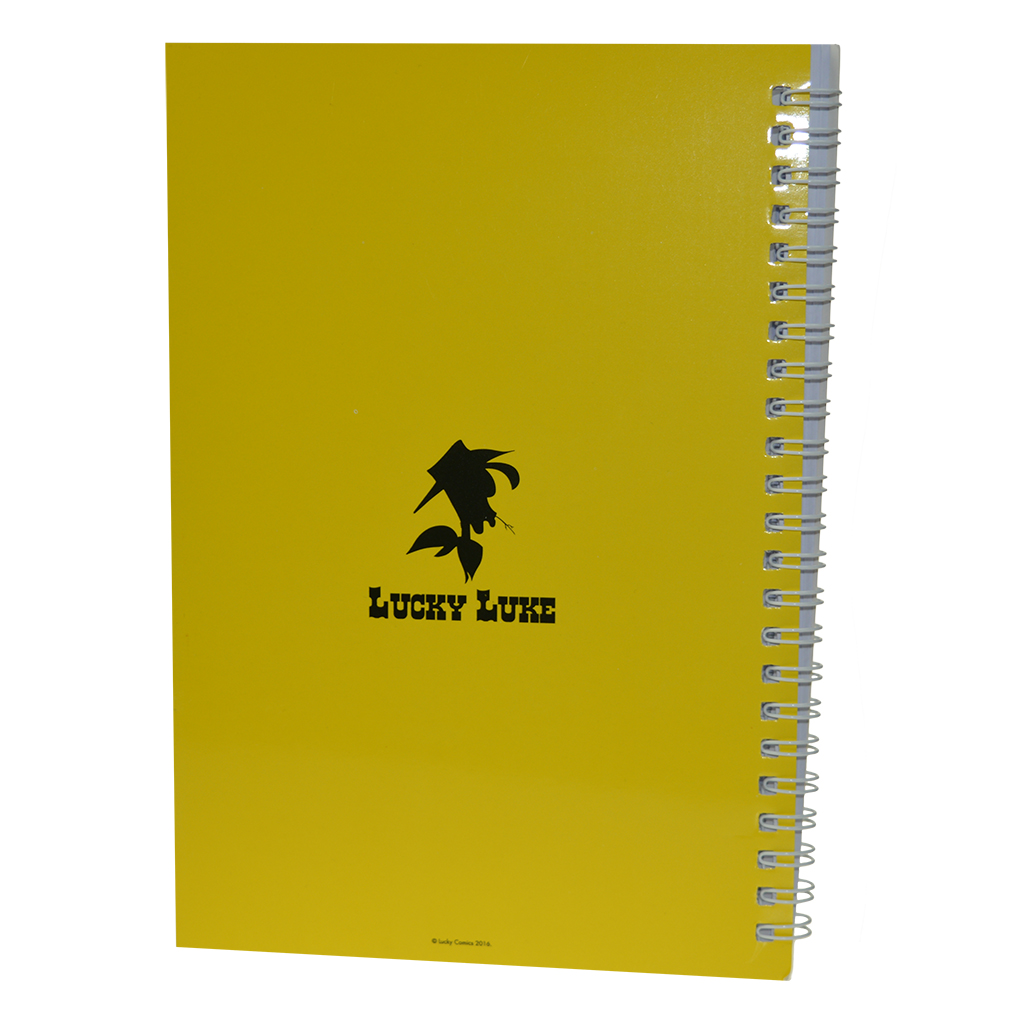 CARNET A SPIRALE, LUCKY LUKE BLANC, FRISE - secondaire-2