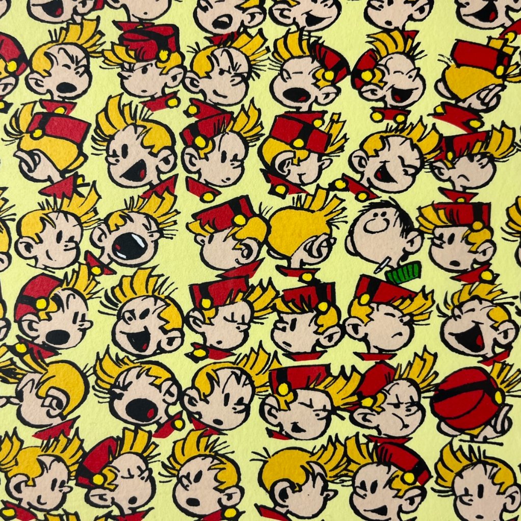 Sérigraphie -  Les 1000 têtes de Spirou - secondaire-2
