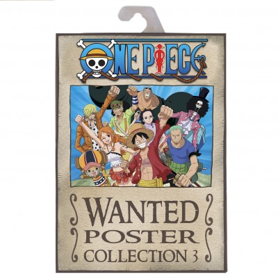 Pack 9 Posters Wanted : Équipage de Luffy - One Piece - secondaire-1