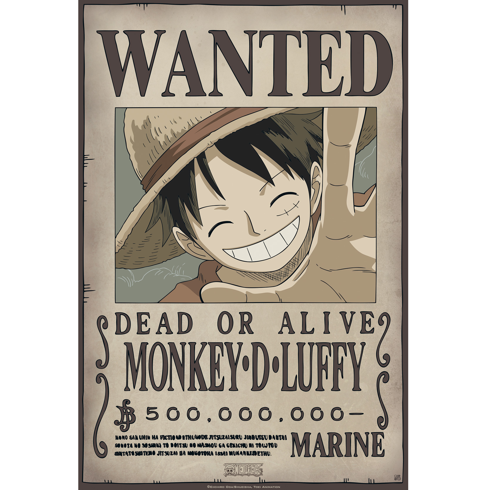 Pack 9 Posters Wanted : Équipage de Luffy - One Piece - secondaire-2