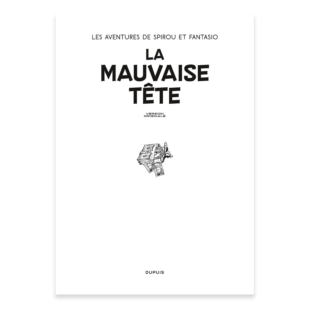 Tirage de tête Spirou VO La mauvaise tête - secondaire-1