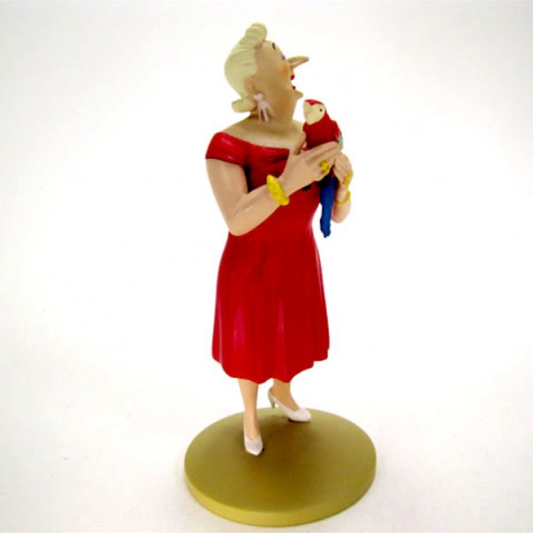 Figurine Castafiore with a parrot