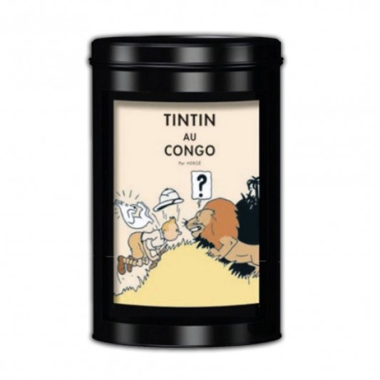 Pack Tintin au Congo - Figurine, Litho et Boite à café (Lion) - secondaire-1