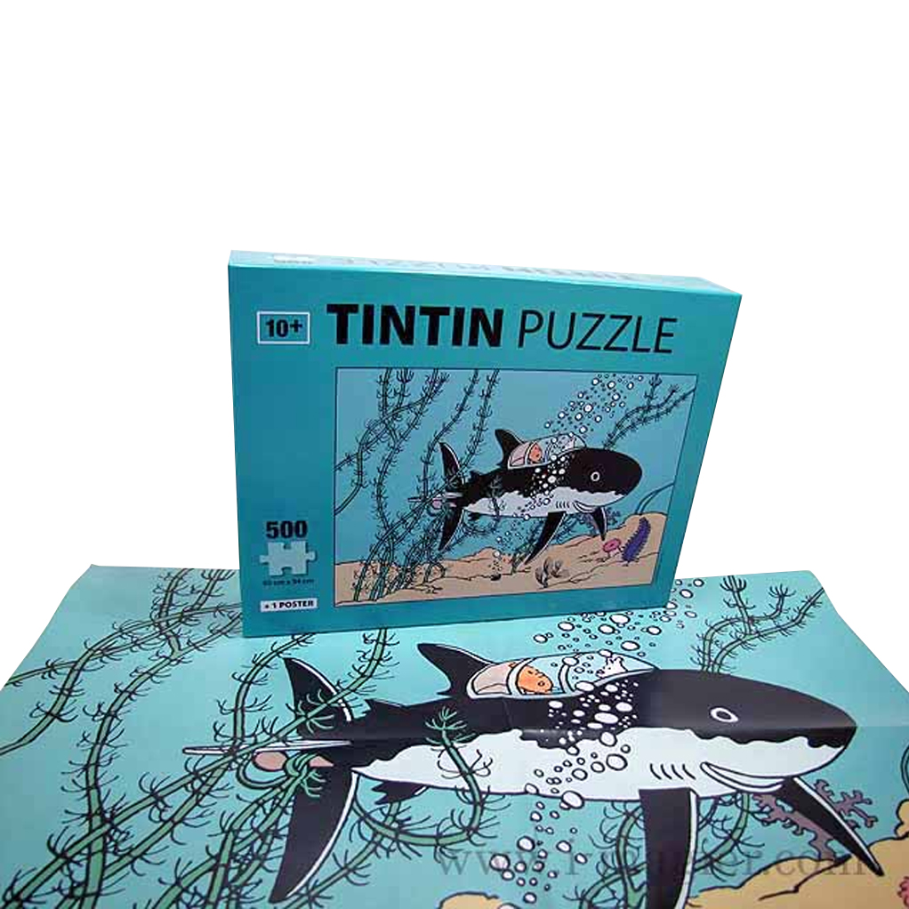 Puzzle Tintin - LE SOUS-MARIN REQUIN (500 pièces) - secondaire-1