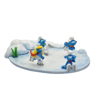 Les Schtroumpfs patineurs (exclusivité Atomax) - Figurine Pixi - secondaire-2