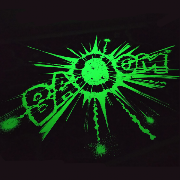 Glow-in-the-dark silkscreen print Gomer Goof Franquin BAOUM