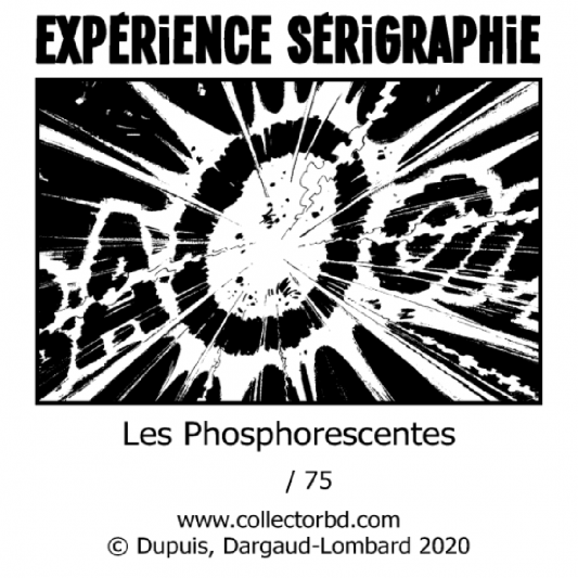 Sérigraphie phosphorescente Gaston Franquin BAOUM - secondaire-4