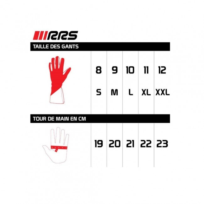 Gants pilote FIA RRS Michel Vaillant Bleus - Taille 10