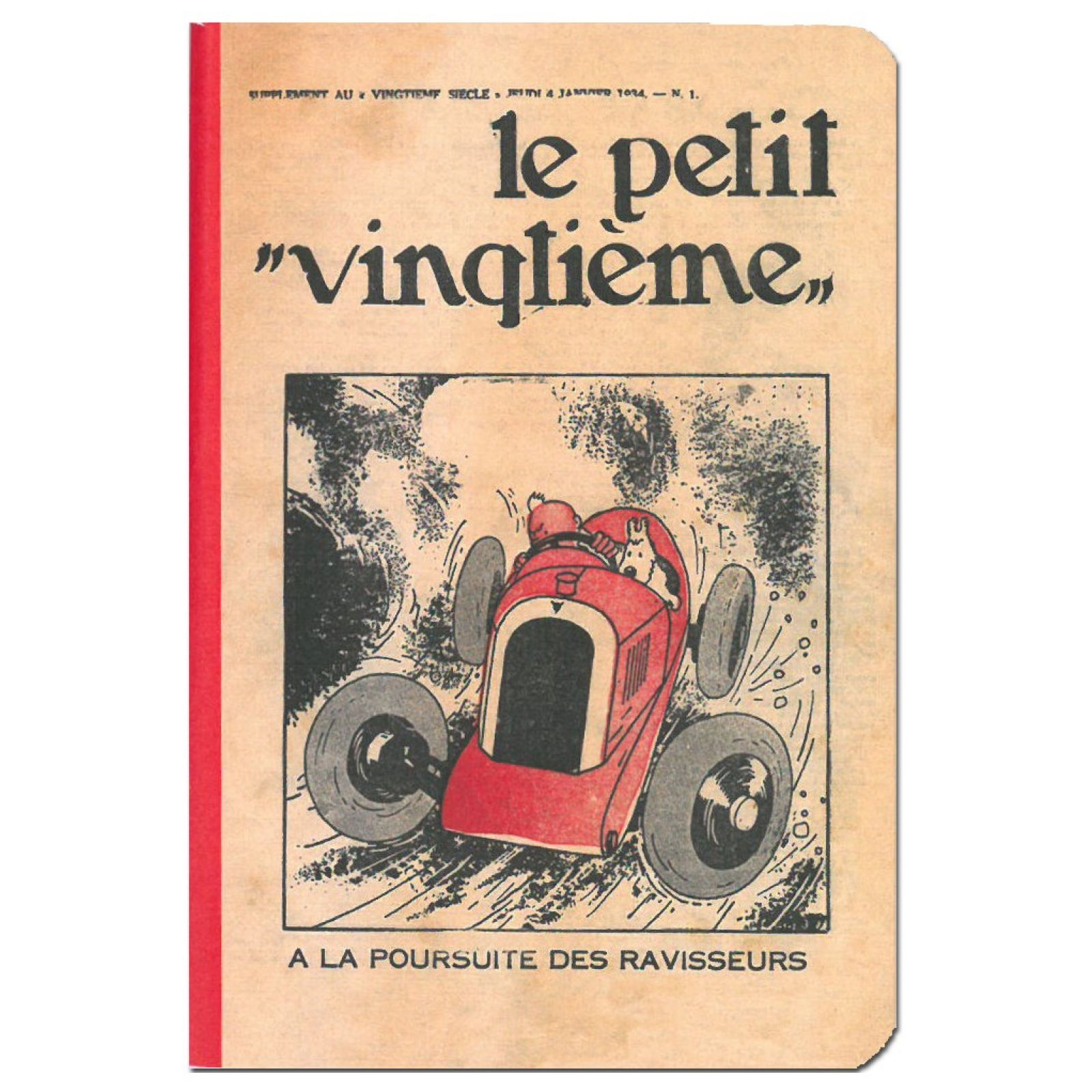 Le Bolide Rouge des Cigares du Pharaon Hergé En Voiture Tintin Moulinsart -  29002