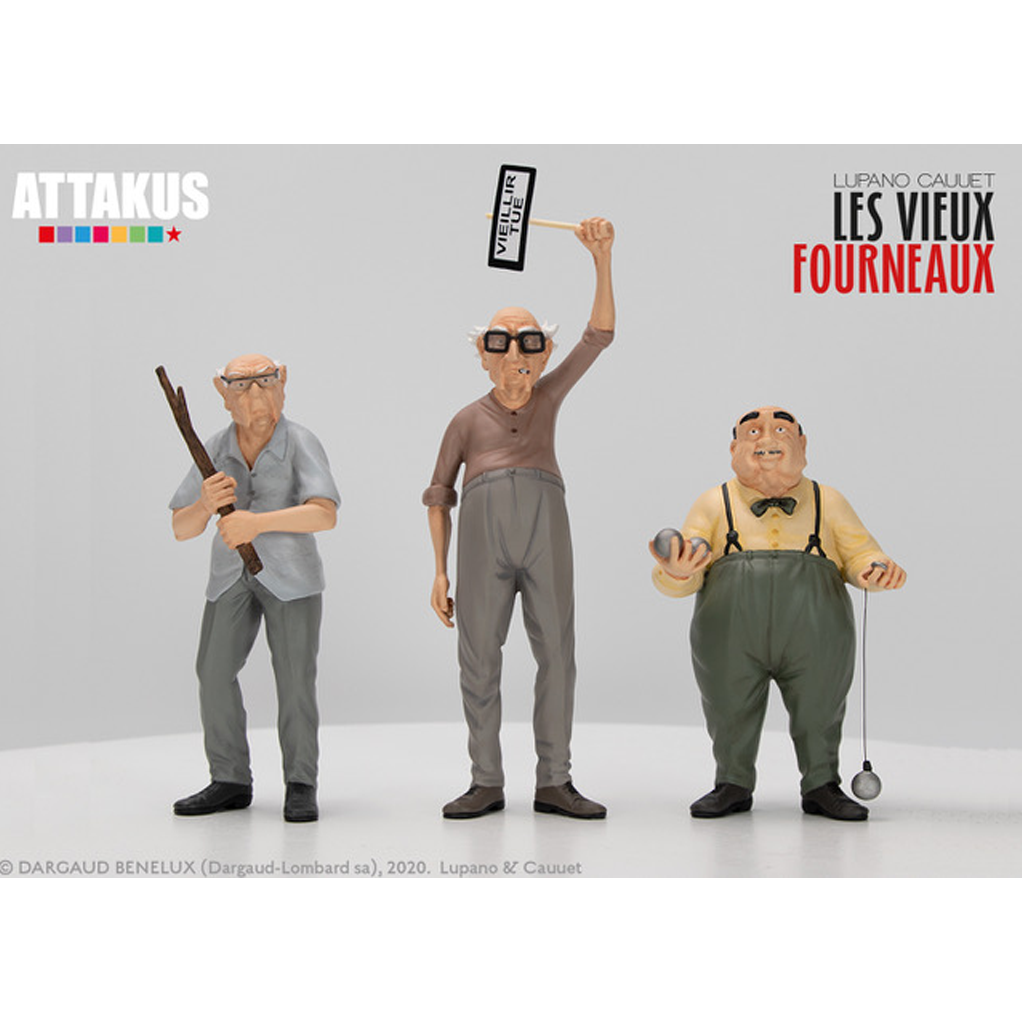 Coffret de trois figurines Les Vieux Fourneaux par Attakus - secondaire-1