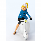 Figurine Seccotine sur son scooter - secondaire-2