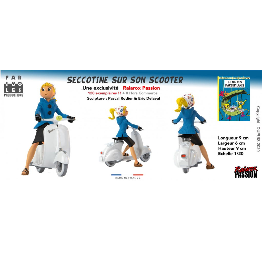 Figurine Seccotine sur son scooter - secondaire-3