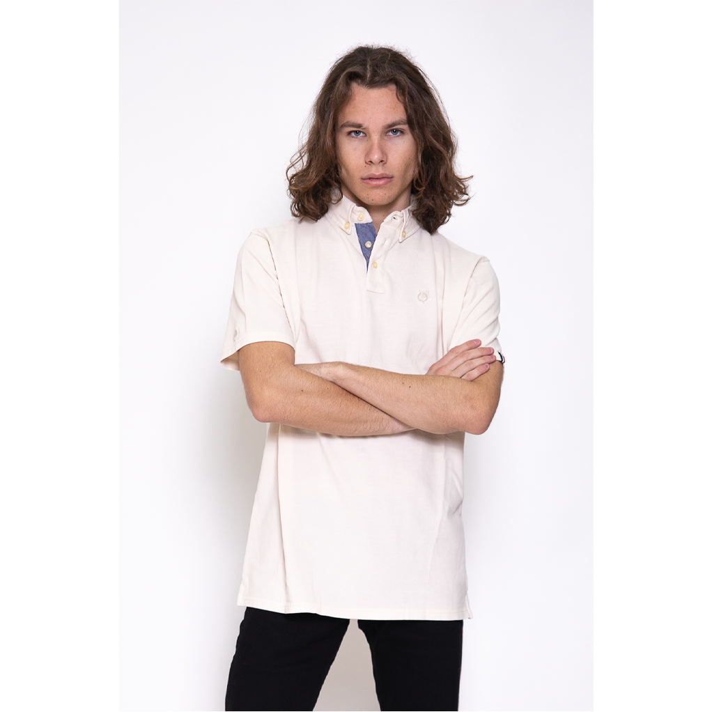 Polo N°13 blanc, taille S - secondaire-2