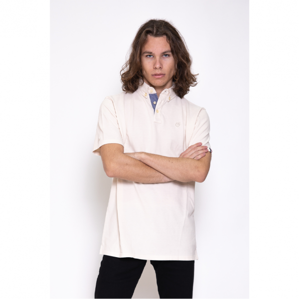Polo N°13 blanc, taille M