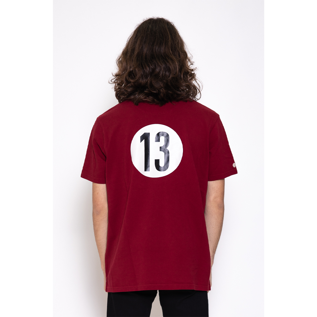 Polo N°13 rouge, taille M - secondaire-1