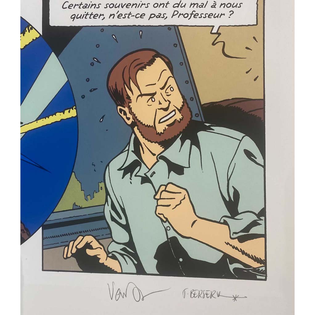 Sérigraphie Blake et Mortimer, Le Dernier espadon - secondaire-2