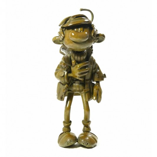 Figurine en bronze, exclusivité, Gaston Lagaffe en Duffle Coat - secondaire-3