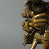 Figurine en bronze, exclusivité, Gaston Lagaffe en Duffle Coat