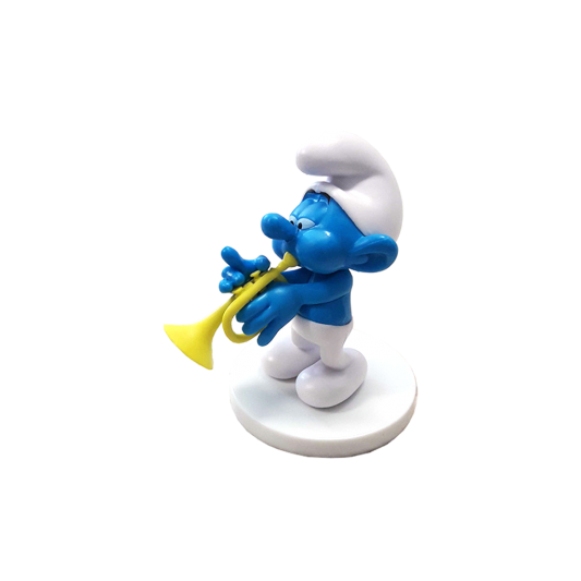 FIGURINE - SCHTROUMPFS - FACTEUR - OMO - 3 CM - PUBLICITAIRE