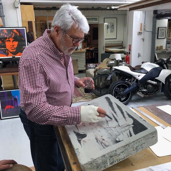 Lithographie Lucky Luke, Achdé