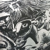 Impression sur alu Franquin, Idées noires, Autoportrait