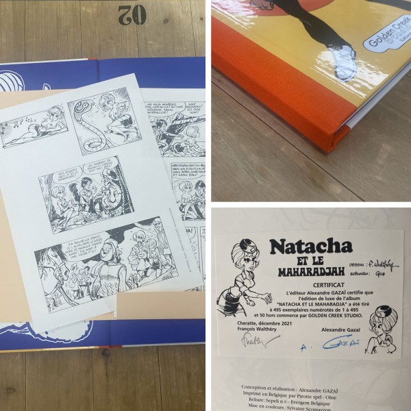Deluxe album Natacha et le Maharadja french edition