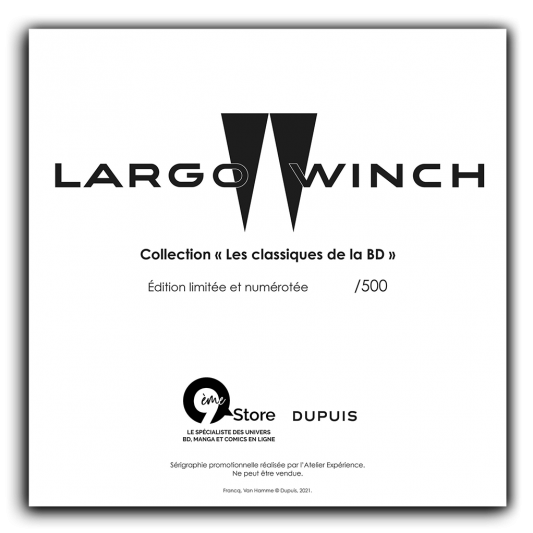 Sérigraphie Classiques de la BD - Largo Winch - secondaire-1