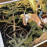 Grande sérigraphie Lucky Luke par Matthieu Bonhomme