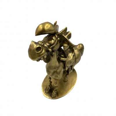 Figurine Pixi Atomax Bronze Lucky Luke et Jolly Jumper riant - secondaire-4