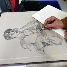 Lithographie André Juillard, le Cahier Bleu, Louise - secondaire-3