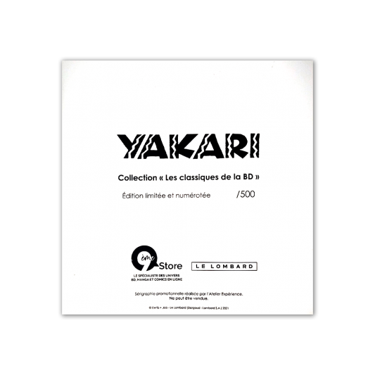 Sérigraphie Classiques de la BD - Yakari - secondaire-1