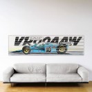 Michel Vaillant Art Strip, Indianapolis Steve (Plexiglas, 250x66 cm) - secondaire-1