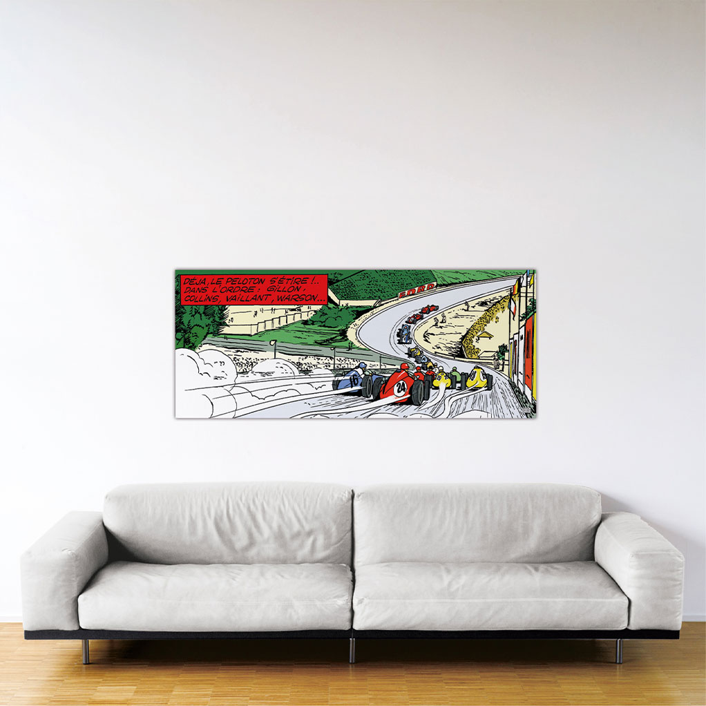 Michel Vaillant Art Strip, Le raidillon (Plexiglas, 150x60 cm) - secondaire-1