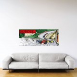 Michel Vaillant Art Strip, Le raidillon (Plexiglas, 150x60 cm)