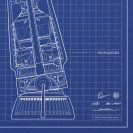 Sérigraphie Goldorak – Plan structurel (n°2) - secondaire-3