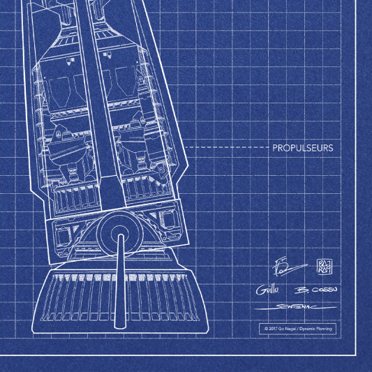 Sérigraphie Goldorak – Plan structurel (n°2) - secondaire-3