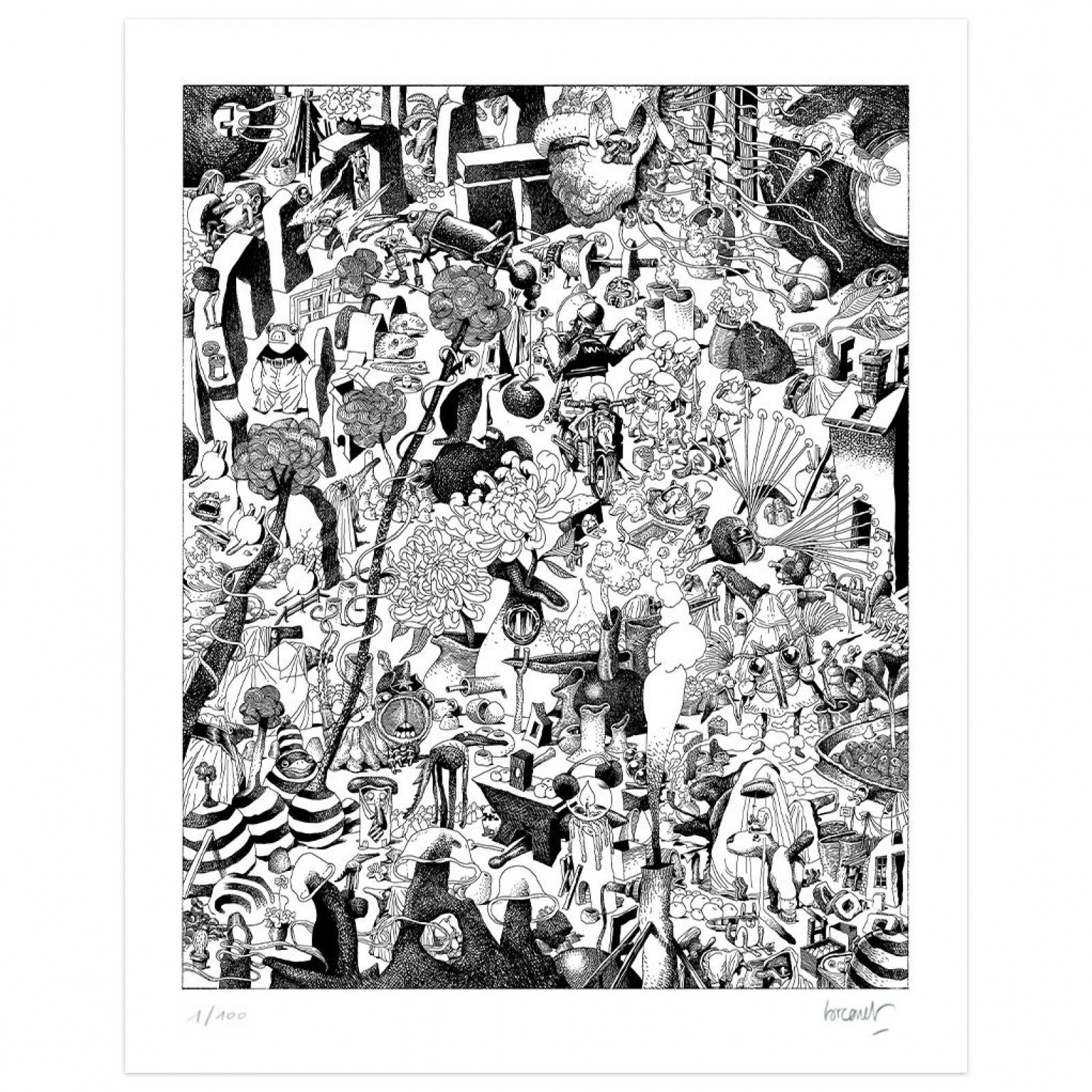 Sérigraphie Manu Les objets abstraits Sérigraphies