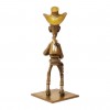 Bronze d'art Lucky Luke tirant plus vite que son ombre - secondaire-2