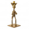 Bronze d'art Lucky Luke tirant plus vite que son ombre - secondaire-4