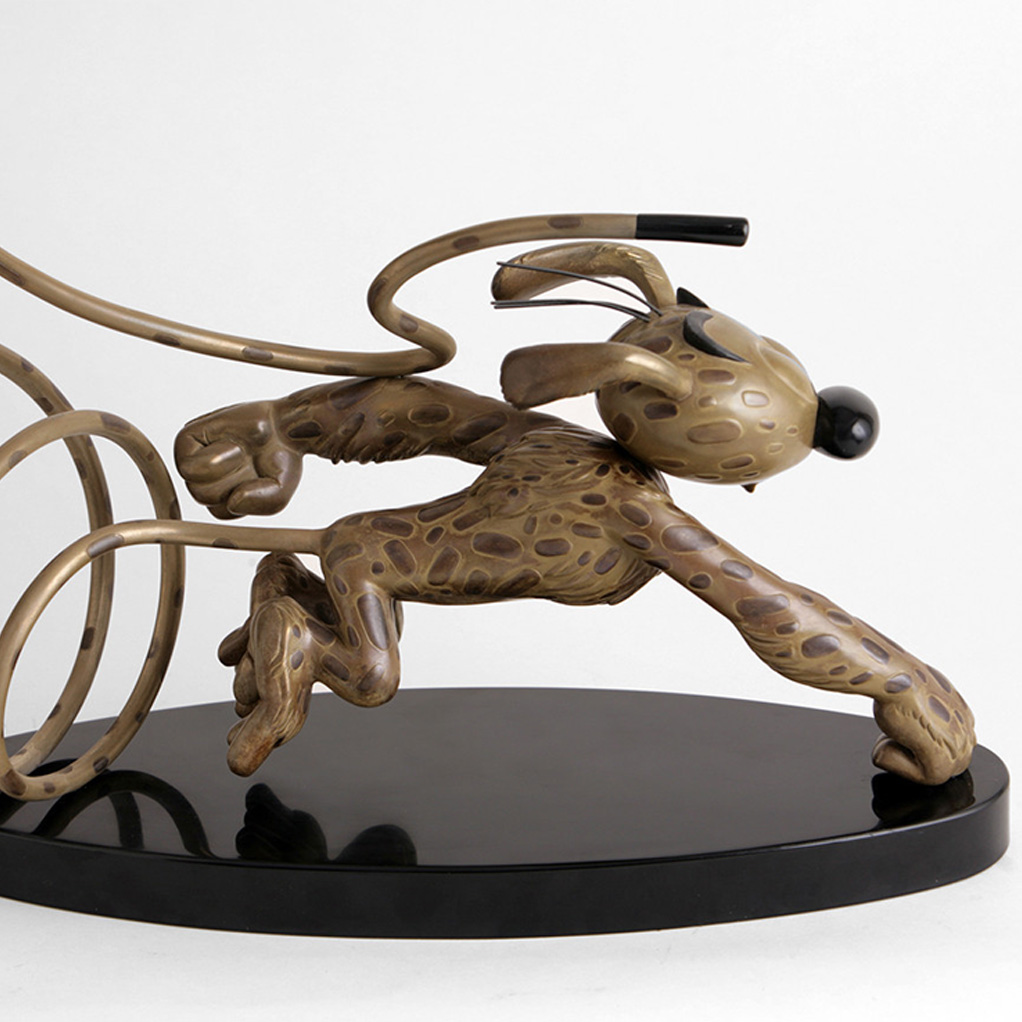 Tirage d'édition par Samuel Boulesteix, Le Marsupilami en bronze composite - secondaire-2