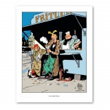 Affiche Brusel Spirou et Fantasio par Schwartz, ils se sont frités
