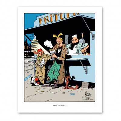 Affiche Brusel Spirou et Fantasio par Schwartz, ils se sont frités - secondaire-1
