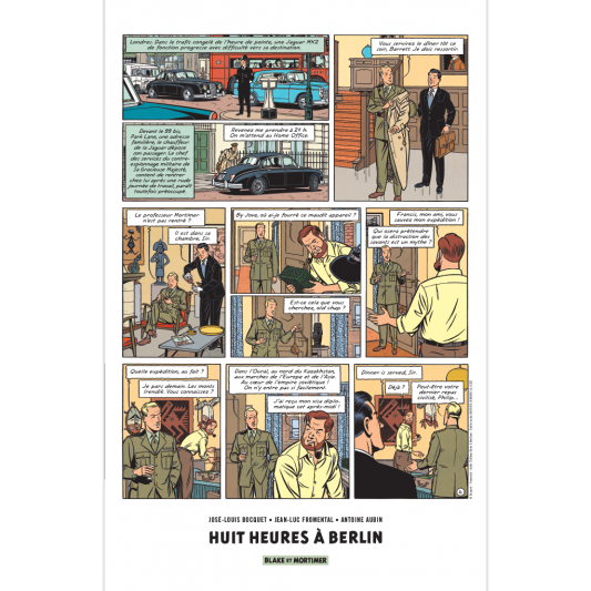 Affiche Blake et Mortimer - secondaire-2