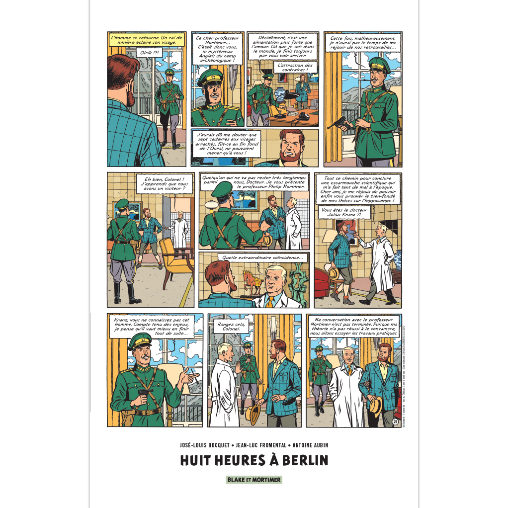Affiche Blake et Mortimer - secondaire-3